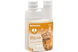 DADECARE Renalcare - Suplemento Renal Líquido 250ml para Gatos – Devuelve Energía y Apetito en Gatos con Problemas Renales – Previene Anemia y Apoya la Salud de sus Riñones – Sin Fósforo ni Sodio - Sabor Bacon