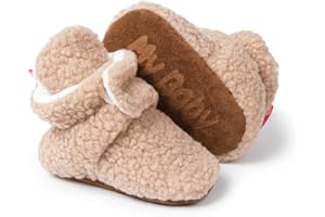 Sonsage Infant Baby Girls Boys Snow Boots Soft Anti-Skid Sole Ankle Premium Booties Newborn Toddler Prewalker Winter Warm Crib Shoes