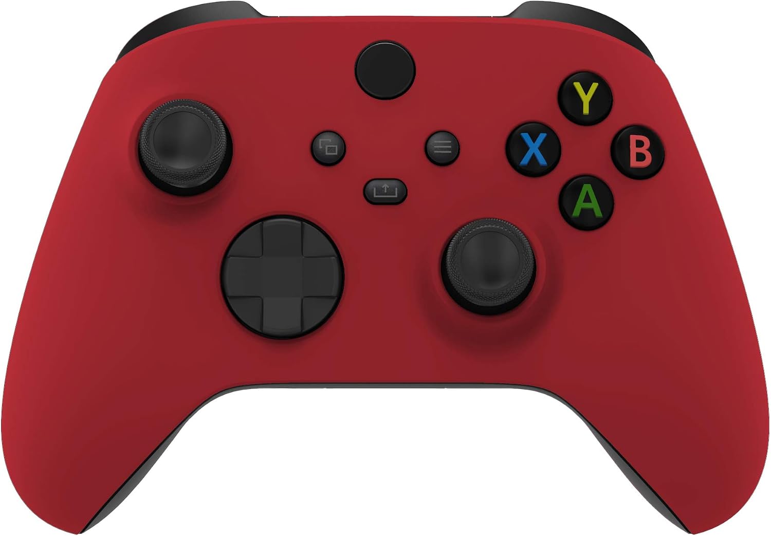 eXtremeRate Replacement Shell for Xbox Series X & S Controller - Personalized Upgrade - Passion Red Soft Touch Grip Custom Cover Case Faceplate for Xbox Core Controller [Controller NOT Included]