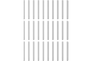 sourcing map 50pcs Dowel Pins M2(2mm) x 28mm 304 Stainless Steel Cylindrical Shelf Support Peg Pin Rod Fasten Elements for Metal Devices Wood Furniture DIY Installation, Silver