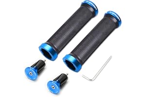 TOPCABIN Bike Grips Double Lock on Locking Bicycle Handlebar Grips Cycle Bicycle Mountain Bike BMX Floding
