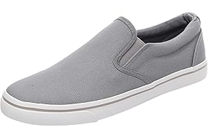 KOBILEE Scarpa Estiva Uomo Comode Slip On Scarpe da Barca Senza Lacci Antiscivolo Scarpe Estive Eleganti con Strappo Mocassini Piatte Leggere Sneakers Scarpe in Tela Traspiranti