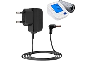 NGUIT Alimentatore di rete da 6 V per misuratori di pressione sanguigna Omron, alimentatore di rete, compatibile con X2/X2 Basic X3/6 Comfort, X4/7 Smart, M2 Basic, M3/M3 Comfort, M4, hhp-cm01, M400/500/700