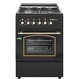 Cocina - Beko FSE62110DW, Gas, 4 zonas de cocción, Horno multifunción, 65  L, Grill, Blanco y negro : 241.14: Amazon.es: Grandes electrodomésticos