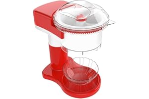 Shaved Ice Maker Machine, 500ml Ice Shaver Machine DIY Küche Obst Softeis Maker, Hausgemachte Eismaschine mit automatischem Rühren für Kegel, Eisbecher, Schnee Cup