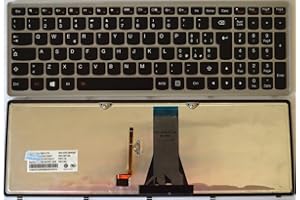 INFOELETTRONICA LO STORE DELLA CONVENIENZA E QUALITA' Tastiera Italiana Compatibile con Lenovo IdeaPad 500-15ACZ 500-15IBD Retroilluminata Corinice Silver
