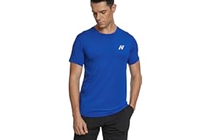 MEETWEE Sportshirt Herren, Laufshirt Kurzarm Mesh Funktionsshirt Atmungsaktiv Schnelltrocknend Sports Gym Shirt Trainingsshirt für Männer Sommer