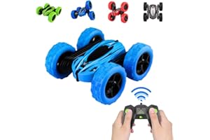 Pup Go Une Voiture de Cascade télécommandée adaptée aux Enfants de Plus de 3 Ans, Buggy 4x4, Flip acrobatique à 360 degrés, Rechargeable, pour Les garçons et Les Filles (Bleu)