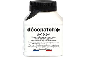Décopatch GE70AO - Un flacon de Gesso 70g, peinture acrylique blanche