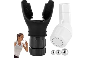 DALAETUS 2 Piezas Ejercitador de Respiración y Dispositivo de Eliminación con 3 Pelotas Set, Ejercitador de Pulmón Portátil y Ajustable para Mejorar la Capacidad Pulmonar, la Fuerza Abdominal