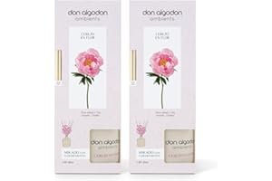 Don Algodon Ambients Ambientador Mikado Flor de Cerezo. Difusor de varillas 0% Alcohol, 60 días duración. (Pack 2 uds. x 60 ml), 1 Unidad (Paquete de 2)