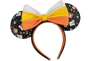 Loungefly- Diadema Orejas Spooky Halloween Mickey and Minnie Disney Adornos para el Pelo, Multicolor (129494)