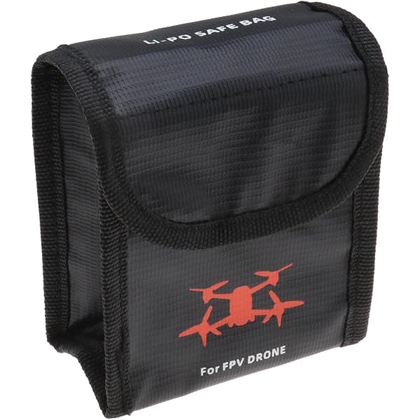 Sac Ignifuge Lipo Batterie Pour DJI Flip – Boîte De Chargement Sécurisée 3 Batteries