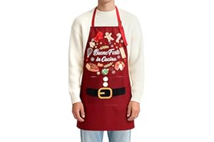DPKOW Buone Feste in Cucina Grembiule Natale Idee Regalo per Uomo Donna Grembiule Natale Divertenti Regalo, Natalizi Gadget Italiano