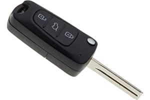 JONGO - Etui na klucze z ostrzem kompatybilne z Kia Cee'd, Optima, Pro Cee'd, Rio, Sorento & Sportage | Obudowa kluczyka do samochodu z 3 przyciskami