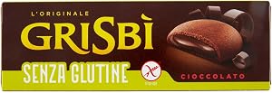 Grisbì Senza Glutine al Cioccolato - Biscotti di Croccante Pasta Frolla al Cacao 150 gr