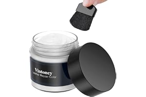 Vintoney läder reparationssats, 50 ml vit läderreparation kräm läder reparationsset läderbalsam lädervård fyllmedel för bil l