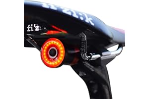 NKOMAX One enjoy Luz de Cola para Bicicleta Inteligente Ultra Brillante, luz de Bicicleta Recargable, Encendido/Apagado automático, Luces de Bicicleta LED Impermeables IPX6 (Black)