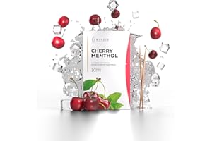 WUNDER ZAHNSTOCHER Wunder Flavoured Toothpicks - Cherry Menthol - 30x Individually Packaged - Plastic-Free Gum Alternative - Stop Nail Biting - Fresh Breath - Teeth Cleaning to Go - Sugar-Free, Vegan