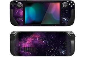 PlayVital Full Set Schutz Skin Decal für Steam Deck LCD, Custom Stickers Vinyl Decal Folie Faceplates Klebefolie für Steam Deck OLED Handheld Gaming PC-Violetter Nebel
