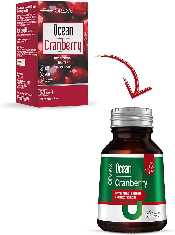 Ocean Cranberry Takviye Edici Gıda 30 Kapsül