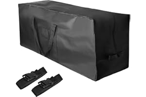 ‎HOMEWIT Homewit Weihnachtsbaum Aufbewahrungstasche für bis zu 240 cm Tannenbaum, Weihnachtsbaum Auflagentasche mit 600D Oxford-Gewebe Wasserdicht Schwerlast Reißfest Langlebig, 125cm Große, Schwarz