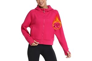 MoFiz Chaqueta Deportiva Mujer Chaqueta con Capucha Chaqueta Forro Polar Chandal Jacket para Otoño e Invierno