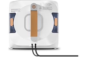 JNERKERT Robot laveur de vitre, Robot de nettoyage des fenêtres avec double pulvérisation et réservoir de 110 ml, aspirateur intelligent pour intérieur et extérieur