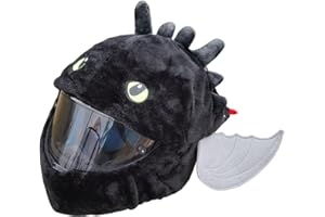 YUUFCY Motorradhelm Cover,Motorradhelm Abdeckung Plüsch,Cartoon Plush Motorcycle Helmet Cover,Motorradhelm Überzug Lustigmotorradhelm Überzug Plüsch,Für Männer, Frauen(Ohne Helm)