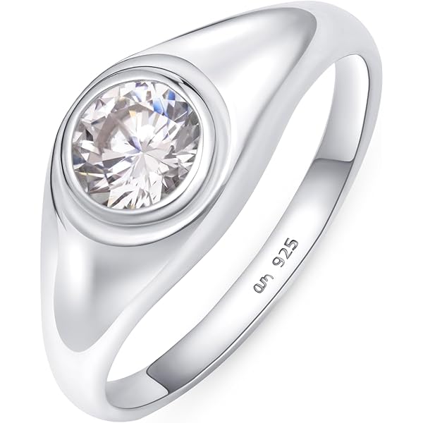 Anillo De Plata De Ley 925 De Tilo Clásico Simple, Joyería De