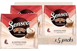 ‎SENSEO Senseo Pads Typ Cappuccino Baileys, 5 x 8 Getränke, 40 Kaffeepads