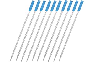 MengRan Ricariche per penna a sfera da 11,6 cm, punta media da 1 mm, compatibili con ricariche Cross Pen (8511) (10 pezzi inchiostro blu)