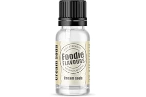 Foodie Flavours Natural Cream Soda Flavouring, High Strength - 15ml