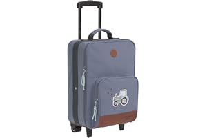 LÄSSIG Valise pour enfants Trolley Valise de voyage avec barre télescopique et roulettes Bagage à main/Trolley Adventure Tractor