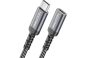 deleyCON 1,5m Prolunga USB-C 100W per Ricarica Rapida - Cavo PD 3.0 di Ricarica e Dati per iPhone 17 16 Pro Max Air Galaxy A16 A56 S25 S24 iPad MacBook Tablet Notebook