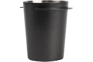 GSDGV Vaso dosificador de café de acero inoxidable, dosificador de café de 58 mm, para cafetera espresso, color negro