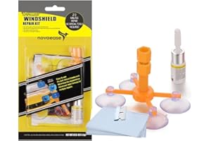 novaease Windscreen Repair Kit for Car, Van, Windshield Repair for Scartch Chip Cracks Glass Repair, Windscreen Tools, Windscreen Repair Resin, Quick Repair, Easy to Use