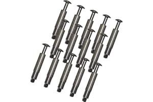 PISCIHOGAR VIDA PARA TU HOGAR Vis d'ancrage pour bâche, couvercle de piscine 100 % inox (acier-aluminium) et escamotable MONOBLOC. Pack de : (14 pièces)