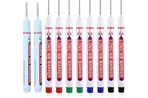 DDKY 20 pièces 20mm Outillage Electricien Marqueurs Trou Profond, Crayon de Chantier,Marqueur Charpentier pour des Marquages à des Endroits Difficiles d'Accès