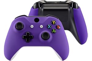 eXtremeRate Lila Soft Touch Frontpanel, Främre Hölje, Bakre Paneler med Mjukt Grepp för Xbox One X S Controller