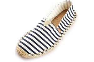 Kentti Herren Stripe Canvas Klassische Flache Espadrilles