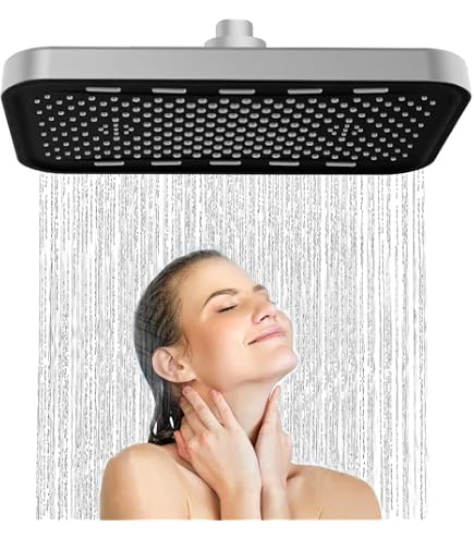 Pomme de douche rectangulaire 50 x 35 double cascade Rain by Drop en Pomme de douche rectangulaire 50 x 35 double cascade Rain by Drop en
