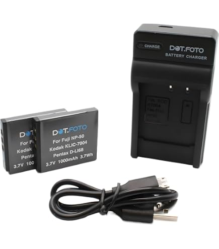 Pickle Power NP-50 Accu Set + USB Lader | 2x 1500mAh Voor Fujifilm Camera's – Incl. Type-C