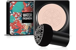 AONAT Krem BB z gąbeczką w kształcie grzybka, podkład BB Cream CC, płynny podkład, korektor, jednolity kolor skóry (kość słoniowa)