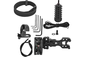 Keenso Juego de Accesorios de Tiro con Arco, 3Pin Bow Sight Damper Arrow Rest para Arcos recurvos compuestos