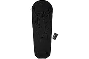 Cocoon Śpiwór z merynosów Mummy Liner – wełna z merynosów, czarny