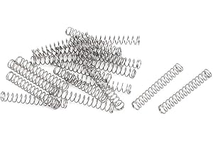 TA-VIGOR 20Pcs Compressed Spring, 3mm OD,0.3mm Wire Size,20mm Free Length Dual Extended Durable Dual Hook Tension Spring for Furniture Screen Doors Repair Projects