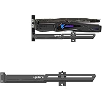 upHere GPU Brace Support Video Card Black Graphics Card Sag Holder/Holster Bracket,Single or Dual Slot Cards,G276BK