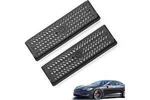 FLYSCLEAN Tesla Model Y Air Vent Cover,Tesla Model Y Accessory 2023,Rear Under Seat Air Flow Vent Grille Protection Tesla Model y accessories 2019,2020,2021,2022 (Black,2 Pcs)