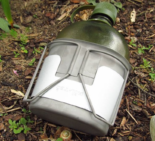 Canteen Cup Stand – Feldbecher Untersatz für US Feldflasche, aus Metall - 4